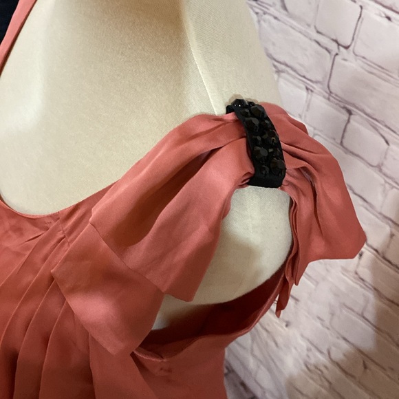pink apricot silky top - Picture 3 of 5